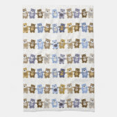 Muster eines Spielzeug-Teddybären Geschirrtuch (Vertikal)