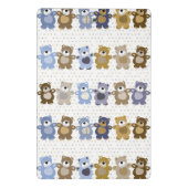 Muster eines Spielzeug-Teddybären Mini Klemmbrett (Rückseite)