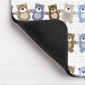 Muster eines Spielzeug-Teddybären Mousepad (Ecke)