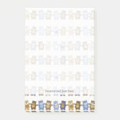 Muster eines Spielzeug-Teddybären Post-it Klebezettel (Vorderseite)