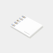 Muster eines Spielzeug-Teddybären Post-it Klebezettel (angewinkelt)