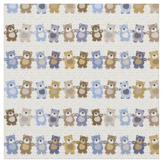 Muster eines Spielzeug-Teddybären Stoff (Nahaufnahme)