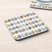 Muster eines Spielzeug-Teddybären Untersetzer (Linke Seite)