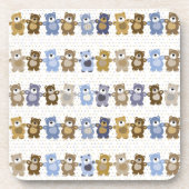 Muster eines Spielzeug-Teddybären Untersetzer (Vorderseite)