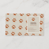 Muster einfügen - Dog Walker Visitenkarte (Vorderseite)