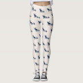 Muster Elch und Enten Leggings (Vorderseite)