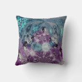 Muster-Entwurf Ombre Krawatten-aquamariner Druck Kissen (Rückseite)