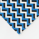 Muster Estland-Flaggenmuster Fleecedecke (Ecke)