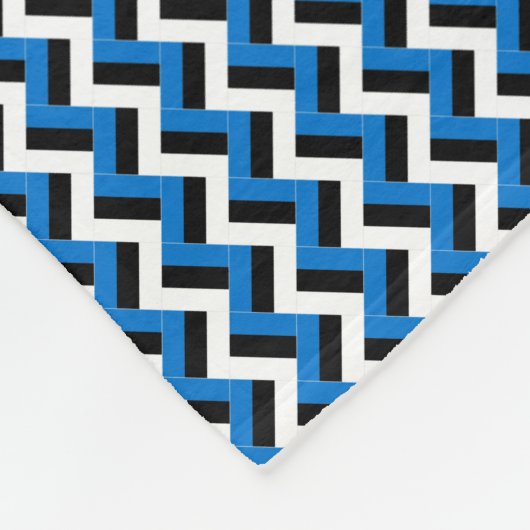 Muster Estland-Flaggenmuster Fleecedecke (Ecke)