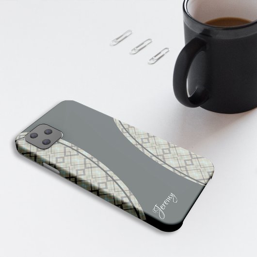 Muster Fabric Kariert iPhone Case