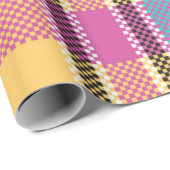 Muster farbenfroh Stilvolles Design Geometric Vint Geschenkpapier (Rolleneckpunkt)