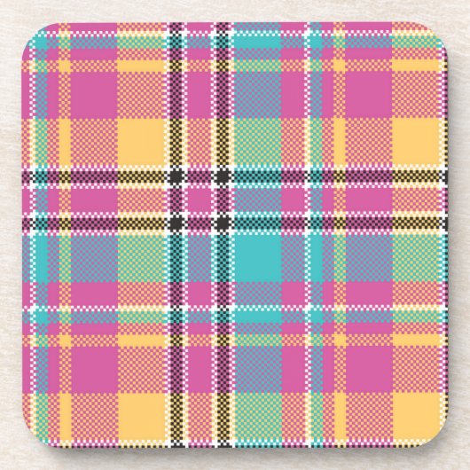 Muster farbenfroh Stilvolles Design Geometric Vint Getränkeuntersetzer (Vorderseite)