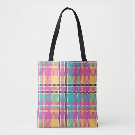 Muster farbenfroh Stilvolles Design Geometric Vint Tasche (Vorderseite)