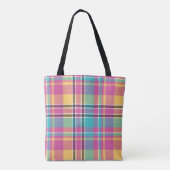Muster farbenfroh Stilvolles Design Geometric Vint Tasche (Rückseite)