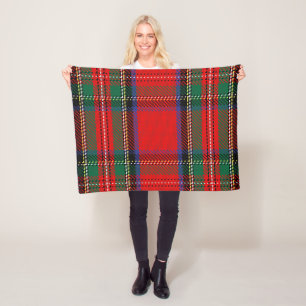 Muster Farbenfrohe Mode Geometrisch Vintage Fleecedecke