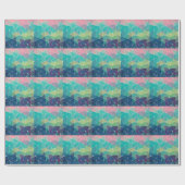 Muster farbige Inspiration Retro Niedlich Geschenkpapier (Flach)