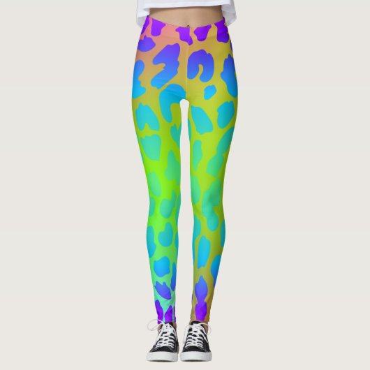 Muster farbige Inspiration Retro Niedlich Leggings (Vorderseite)