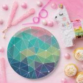 Muster farbige Inspiration Retro Niedlich Pappteller (Party)