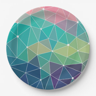 Muster farbige Inspiration Retro Niedlich Pappteller