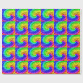 Muster farbige Inspiration Retro Sommer Geschenkpapier (Flach)