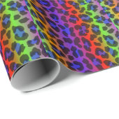 Muster farbige Inspiration Retro Tiger Geschenkpapier (Rolleneckpunkt)