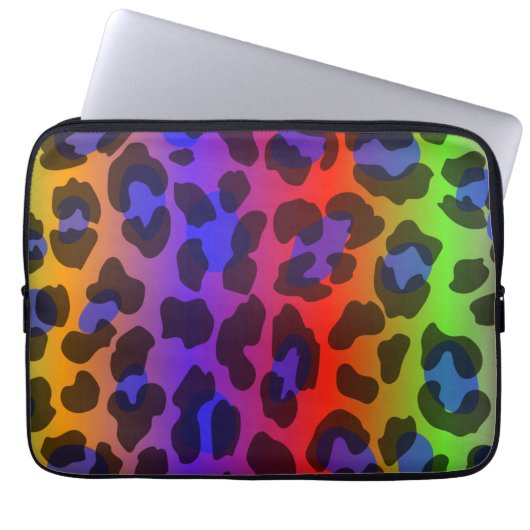 Muster farbige Inspiration Retro Tiger Laptopschutzhülle (Vorderseite)