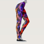 Muster farbige Inspiration Retro Tiger Leggings (Rechts)