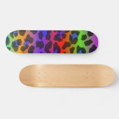 Muster farbige Inspiration Retro Tiger Skateboard (Horizontal)