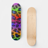 Muster farbige Inspiration Retro Tiger Skateboard (Vorderseite)