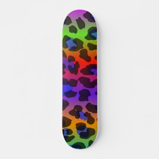 Muster farbige Inspiration Retro Tiger Skateboard (Vorne)
