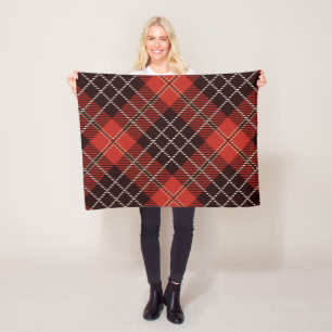 Muster Farbige Schottische Geometrische Vintage Fleecedecke
