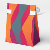 Muster - farbige Wellen + Text Geschenkschachtel (Rückseite)