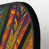 Muster farbiger Beagle Pickleball Schläger (Linke Seite)