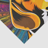 Muster farbiger Beagle Seidenpapier (Ausschnitt)