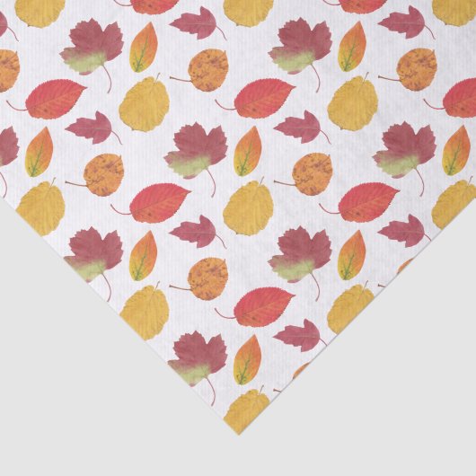 Muster farbiger Herbstblätter / Fallfolien Seidenpapier (Ausschnitt)