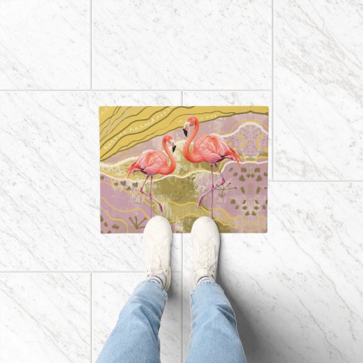 Muster Flamingo Doormat Fußmatte (Indoor)