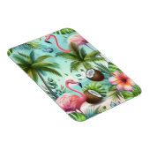 Muster Flamingos & Coconuts Magnet (Rechte Seite)