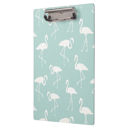Muster Flamingos, Flamingo Muster, Blau Klemmbrett (Links)