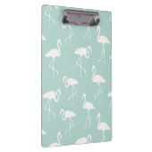 Muster Flamingos, Flamingo Muster, Blau Klemmbrett (Rechts)