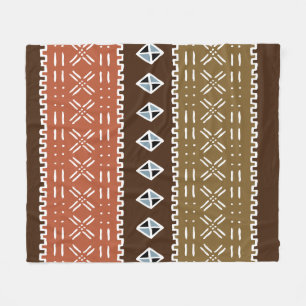Muster-Fleece-Decke Browns afrikanische, 50" x60 " Fleecedecke