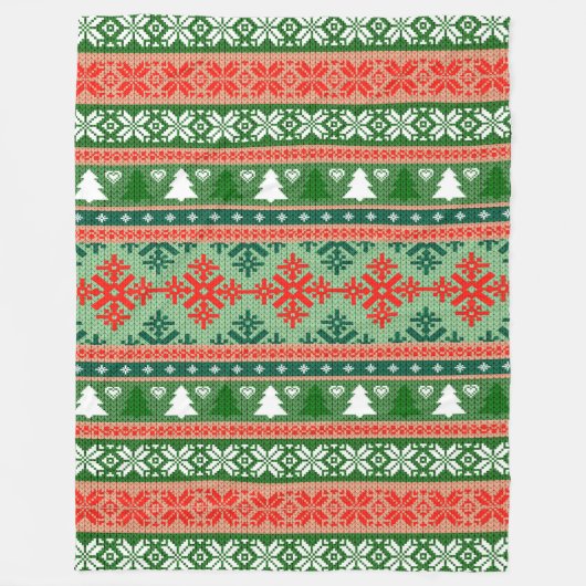 Muster Fleecedecke (Vorderseite)