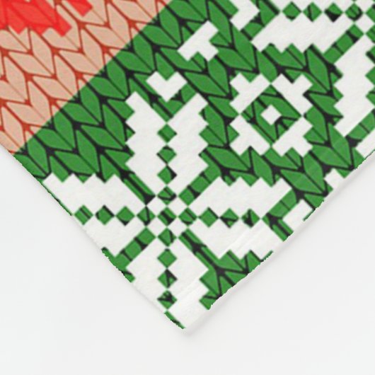 Muster Fleecedecke (Ecke)