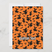 Muster fliegender Hexen Einladung (Vorderseite)