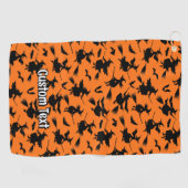 Muster fliegender Hexen Golfhandtuch (Horizontal)