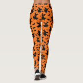 Muster fliegender Hexen Leggings (Rückseite)
