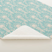 Muster Floral/Damast Sherpadecke (3/4)