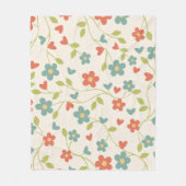 Muster Floral Fleece Blanket (Vorderseite)