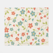 Muster Floral Fleece Blanket (Vorderseite (Horizontal))