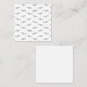 Muster-Flugzeug für Schwarz-Weiß-Flugzeuge Mitteilungskarte (Vorne/Hinten)