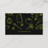 Muster | FÜHRUNGSKRAFT KOCH | Küchenchef Visitenkarte (Rückseite)